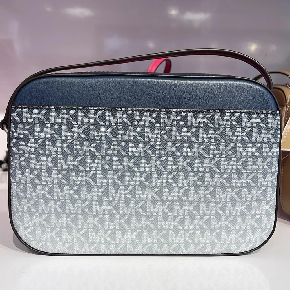 Michael Kors Jet Set Item Large Ombré EW Signature ZP Chain XBody Logo Crossbody